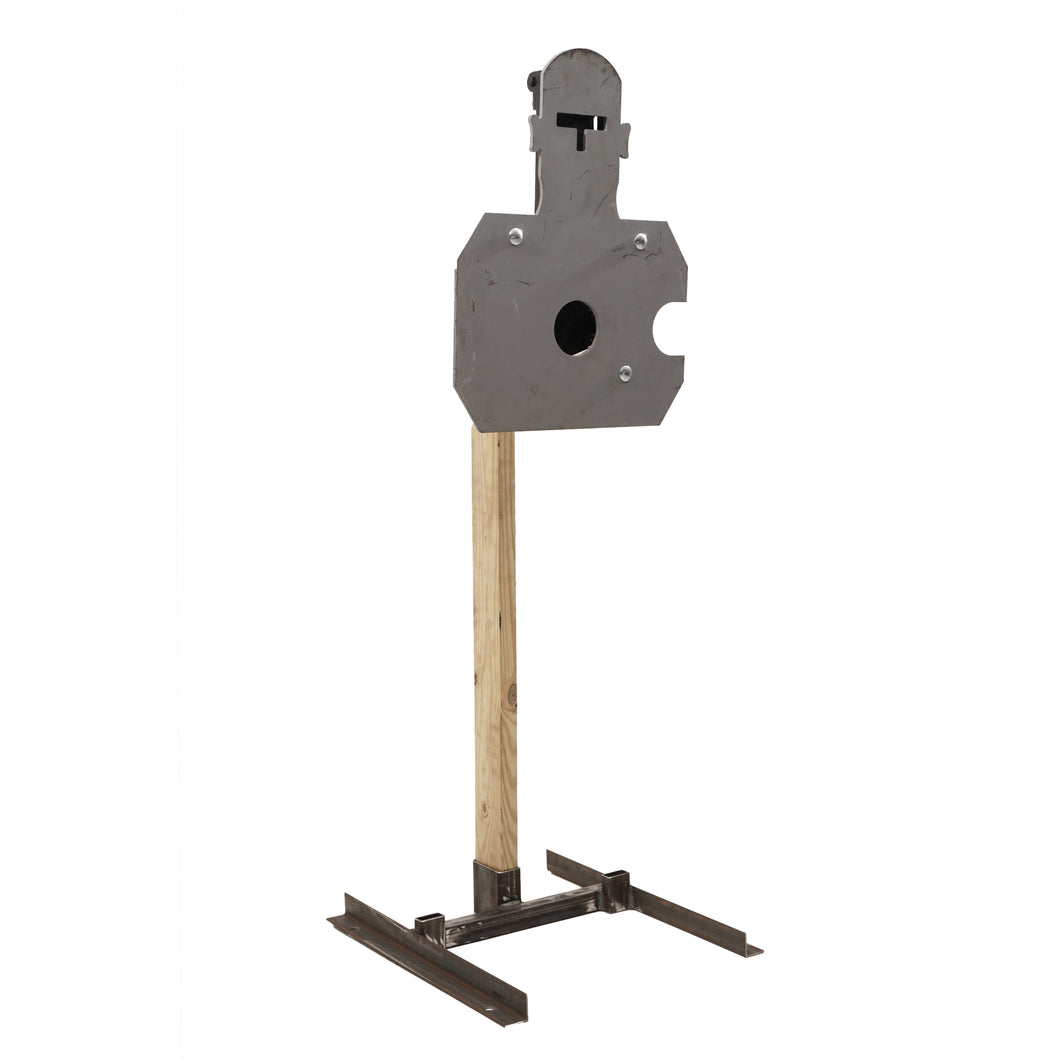 Head & torso precision steel target, AR500 reactive rifle-rated system for shooting practice – Defense Targets