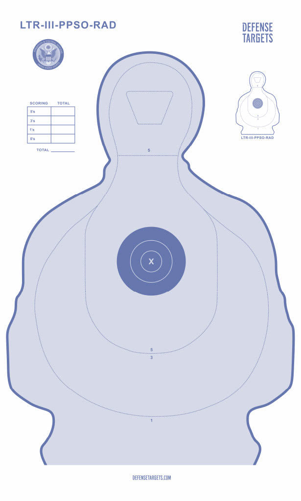 LTR-II PPSOCB-2 FLETC Paper Target (100ct) – Treasury Transitional ...