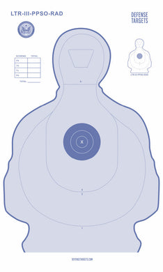 LTR-III-PPSO-RAD (FLETC/PPSO PAPER TARGET) (100ct)