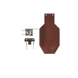 B/C Zone steel target bundle, 12x24 inches, AR500 IPSC strike face with post top and bracket for shooting practice – Defense Targets