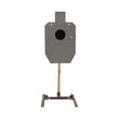 Full size flag steel target, AR500 IPSC with reactive paddle and welded base for shooting practice – Defense Targets