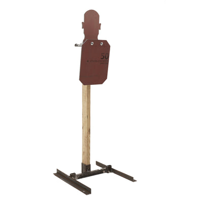 Head & Chest reactive steel target, AR500 dual strike face shooting system for rifle and pistol practice – Defense Targets