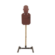 Head & Chest reactive steel target, AR500 dual strike face shooting system for rifle and pistol practice – Defense Targets