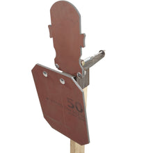 Head & Chest reactive steel target, AR500 dual strike face shooting system for rifle and pistol practice – Defense Targets