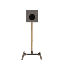 Precision Square 6-inch AR500 steel target system with reactive paddle for shooting practice – Defense Targets