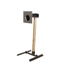 Precision Square 6-inch AR500 steel target system with reactive paddle for shooting practice – Defense Targets