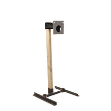 Precision Square 4-inch steel target, AR500 paddle system with welded base for shooting practice – Defense Targets