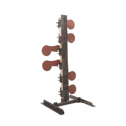 Mobile Dueling Tree target, 4-foot steel shooting system with six AR500 paddles for pistol and rifle practice – Defense Targets