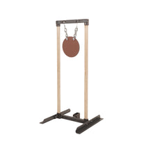 8-inch steel gong target system, AR500 rifle-rated with chains and bracket for shooting practice – Defense Targets