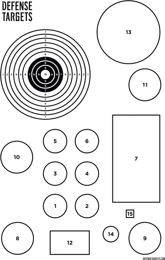 Target Practice Numbers Numbers Paper Target – 20″ × 32″ Precision & Call‑Out Training ...