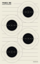 TMACS INC paper targets, 25-pack, IPSC and B8 bullseye shooting targets for practice – Defense Targets