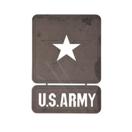 Army steel emblem, 12x12 inches, CNC laser-cut decorative target or display piece – Defense Targets