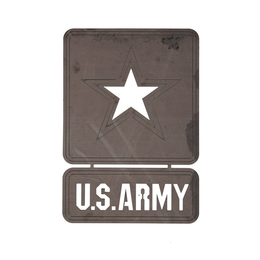 Army steel emblem, 12x12 inches, CNC laser-cut decorative target or display piece – Defense Targets