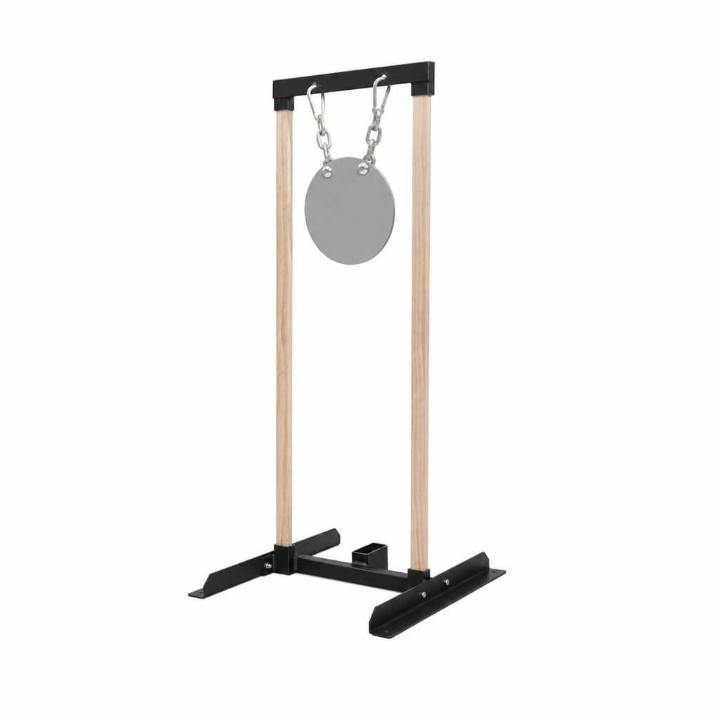 8″ Steel Gong System – SR500 Rifle‑Rated Target | Defense Targets