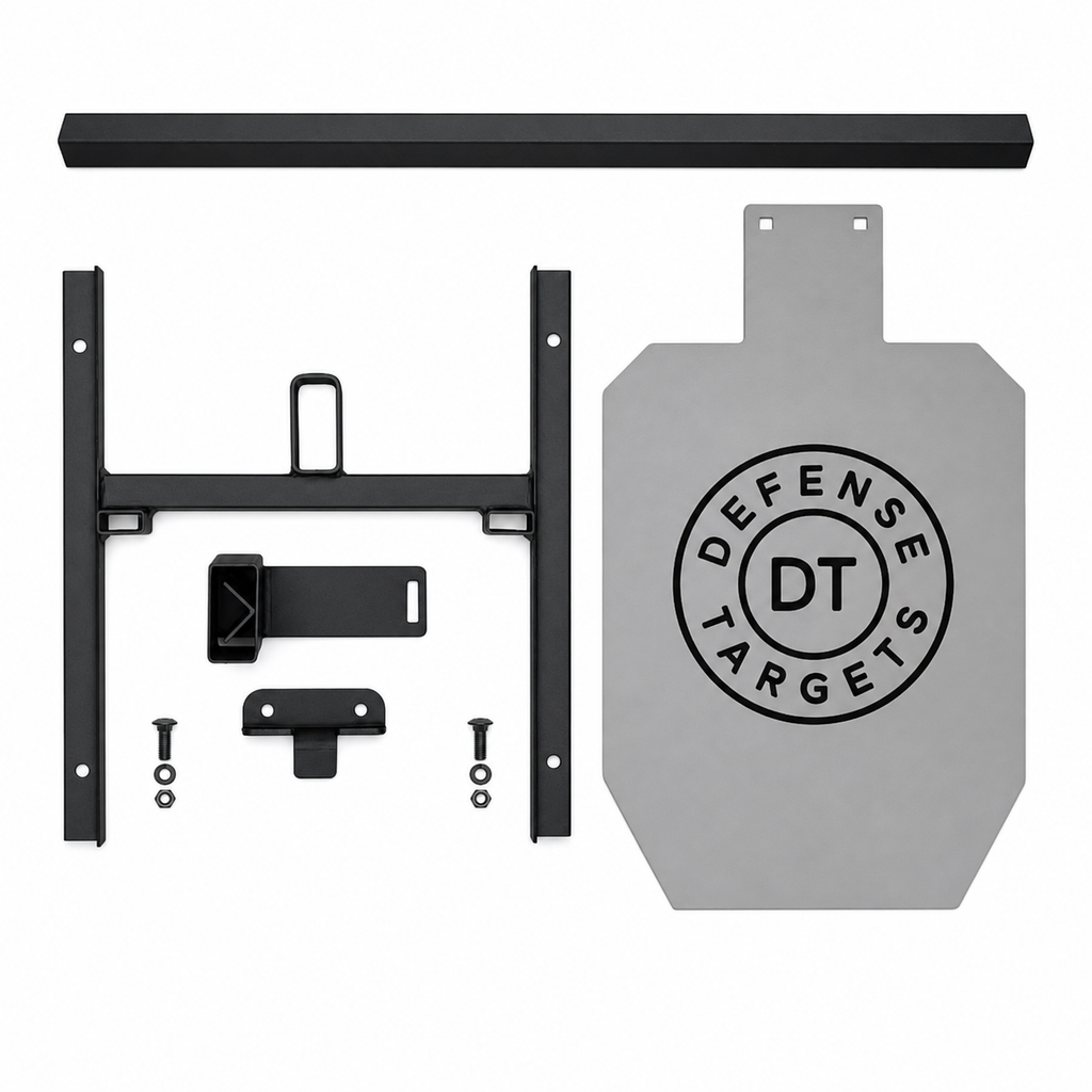 Target Defense System Full Size IPSC SR500 Steel Target System – Angle Base – Defense Targets