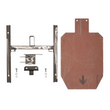 Full size IPSC steel target system, AR500 rifle-rated with multi-use base for shooting practice – Defense Targets