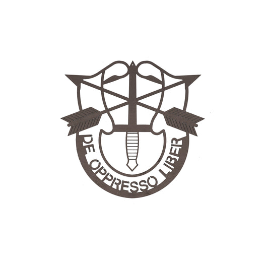 Special Forces steel emblem, 12x12 inches, CNC laser-cut decorative target or display piece – Defense Targets