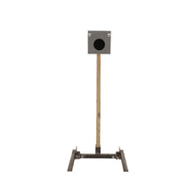 Precision Square 4-inch steel target, AR500 paddle system with welded base for shooting practice – Defense Targets